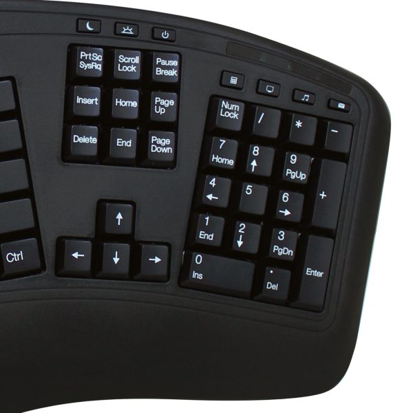 Adesso WKB-1500GB Wireless Ergonomic Keyboard and Laser Mouse