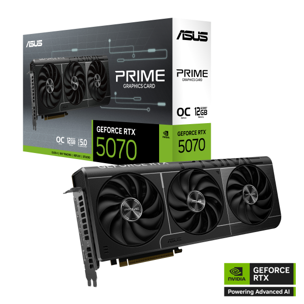 ASUS  PRIME-RTX5070-O12G GeForce RTX 5070 12G GDDR7 192bit PCIE